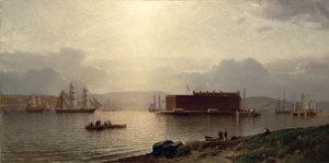 The Narrows en Fort Lafayette, Schepen die de Haven van New York binnenkomen